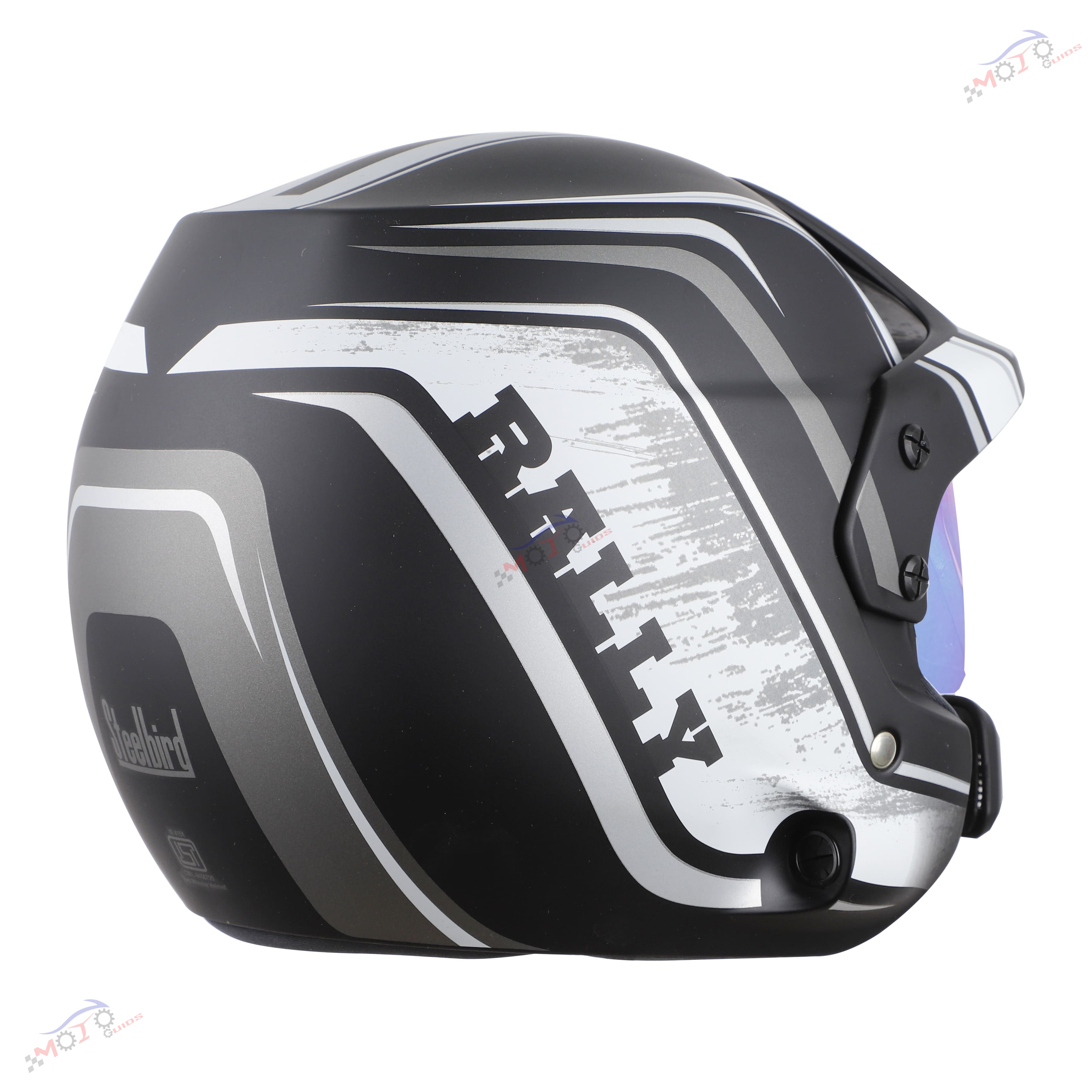 SB-51 RALLY RUT( FITTED WITH CLEAR VISOR EXTRA CHROME RAINBOW VISOR FREE)